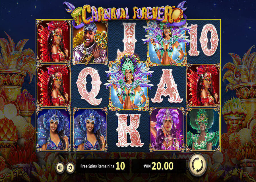 Grade Carnaval Forever slot Betsoft