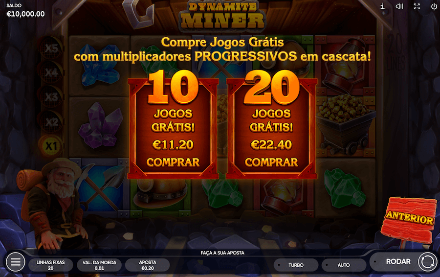 Bonus pop Dinamyte Miner slot Endorphina