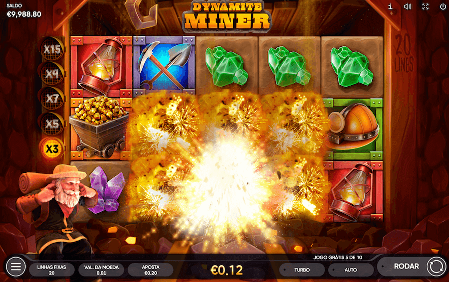 Cascata Dynamite Miner slot Endorphina