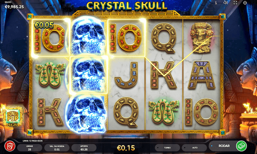 Gráficos Crystal Skull slot Endorphina