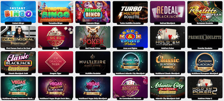 Energy Casino jogos de mesa