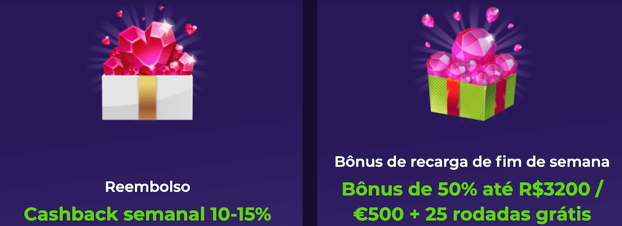 Bônus cashback e recarga iWildCasino